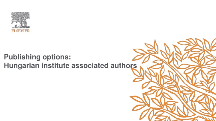 publishing options hungarian institute associated n.w