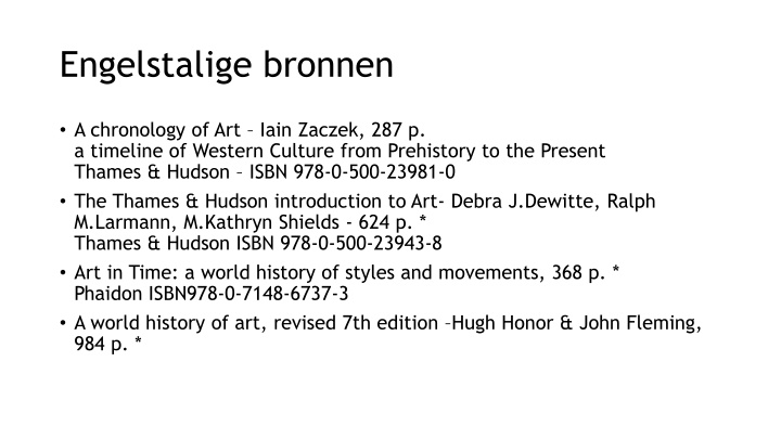 engelstalige bronnen n.w