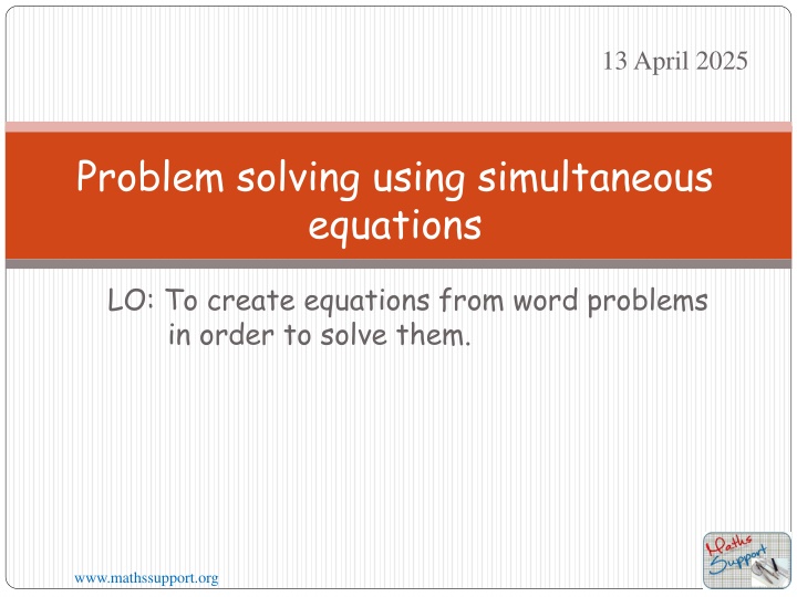 Problem Solving with Simultaneous Equations - Step-by-Step Guide