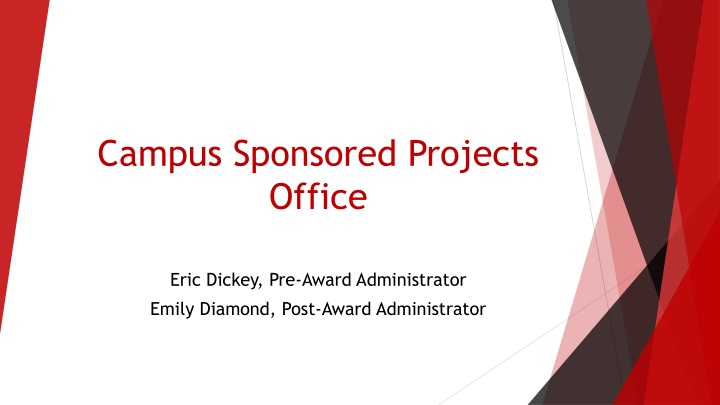 campus sponsored projects office n.w