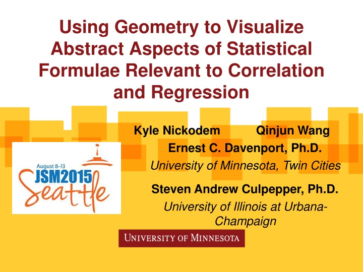 using geometry to visualize abstract aspects n.w