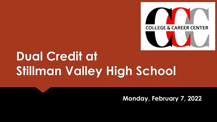 dual credit at stillman valley high school n.w