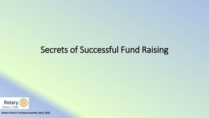 secrets of successful fund raising secrets n.w