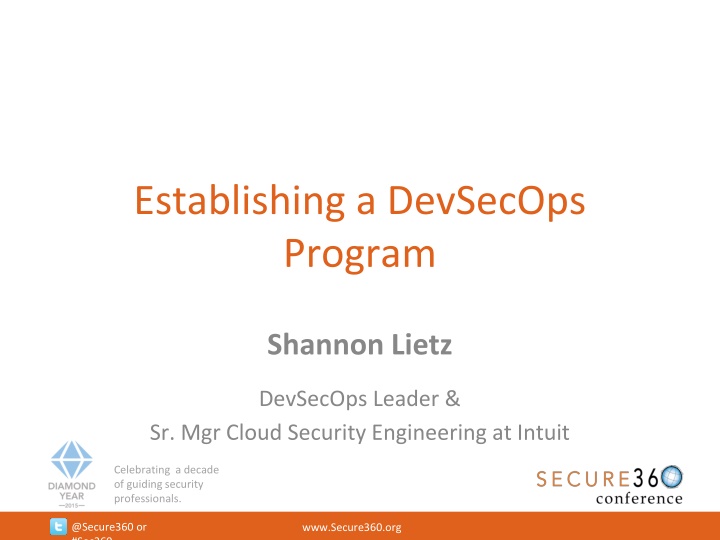 establishing a devsecops program n.w