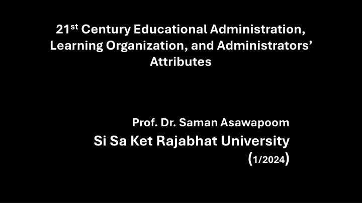 21 st century educational administration learning n.w