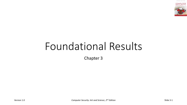 foundational results n.w