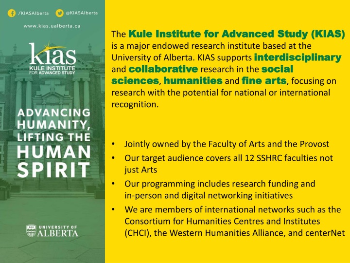 the kule kule institute for advanced study kias n.w