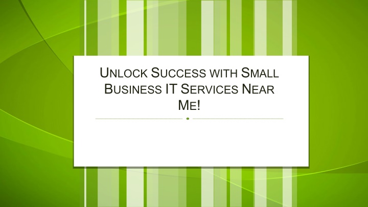 u nlock s uccess with s mall b usiness n.w