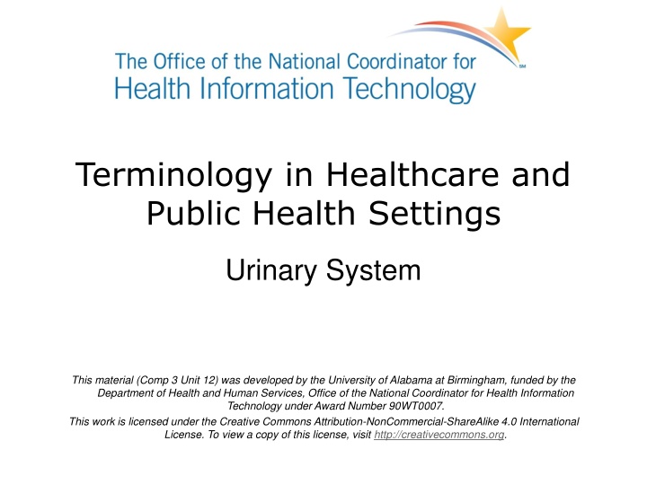 terminology in healthcare and public health n.w