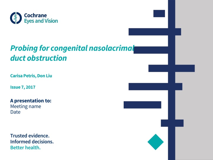 Probing for Congenital Nasolacrimal Duct Obstruction Study