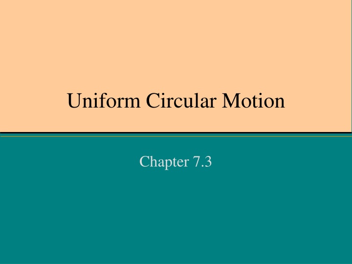 uniform circular motion n.w