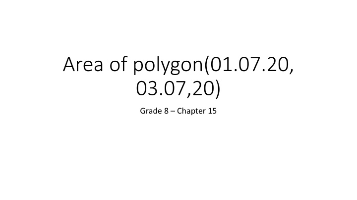 area of polygon 01 07 20 03 07 20 n.w