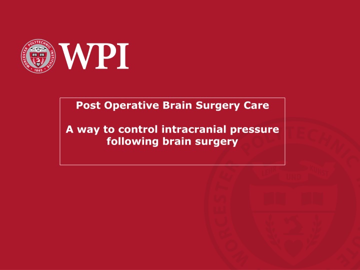 post operative brain surgery care n.w