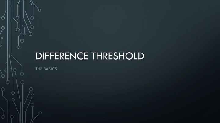 difference threshold n.w