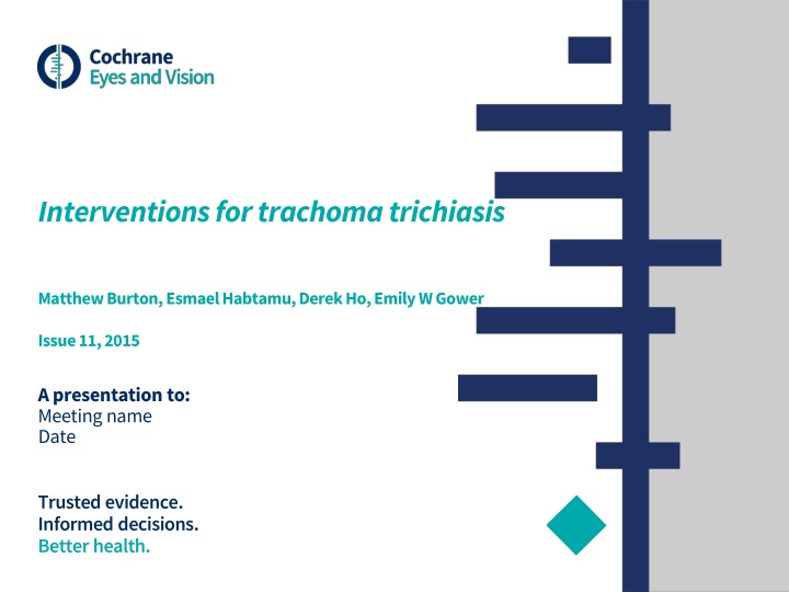 interventions for trachoma trichiasis n.w