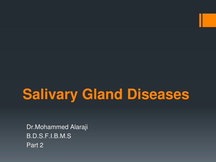 salivary gland diseases n.w
