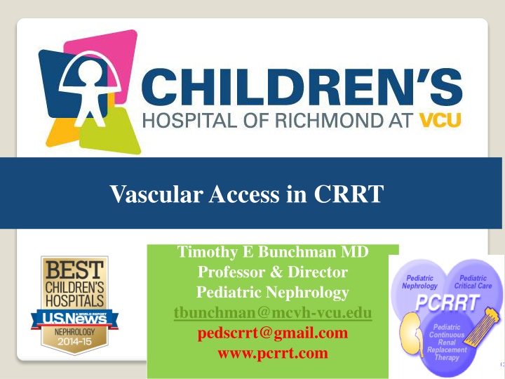 vascular access in crrt n.w