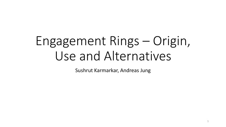 engagement rings origin use and alternatives n.w