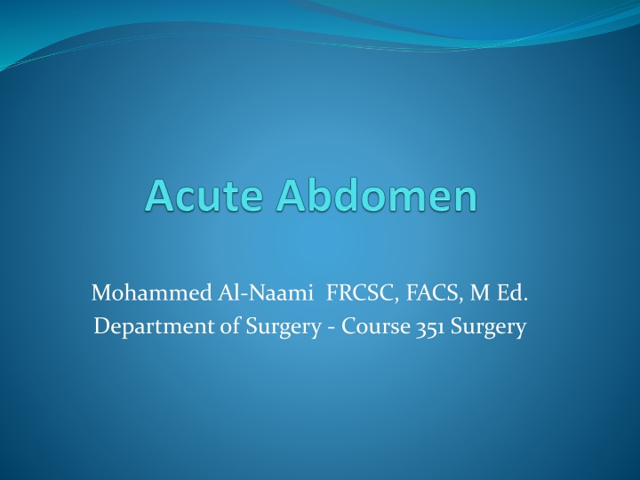 mohammed al naami frcsc facs m ed department n.w