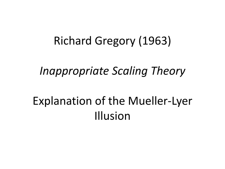 richard gregory 1963 n.w