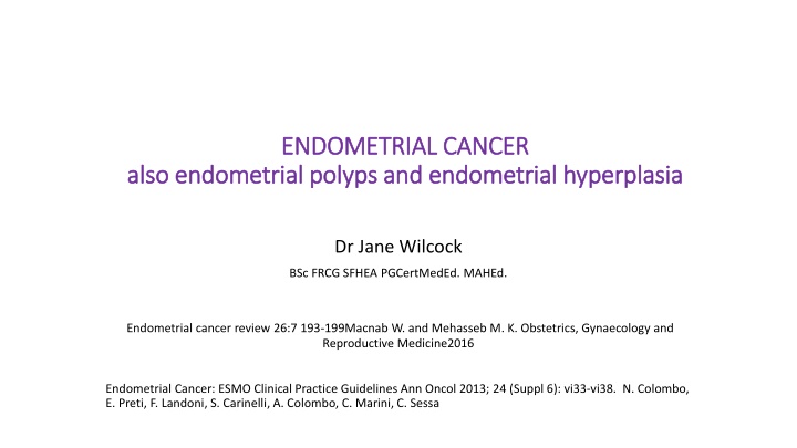 endometrial cancer endometrial cancer n.w