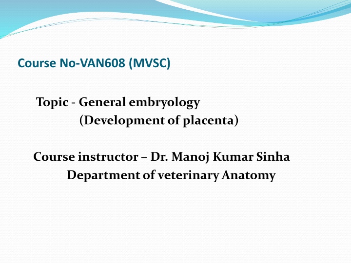 course no van608 mvsc n.w