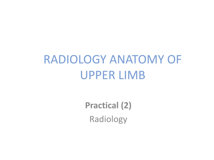 radiology anatomy of upper limb n.w