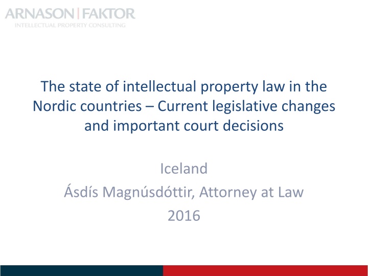 the state of intellectual property n.w