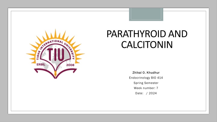 parathyroid and calcitonin n.w