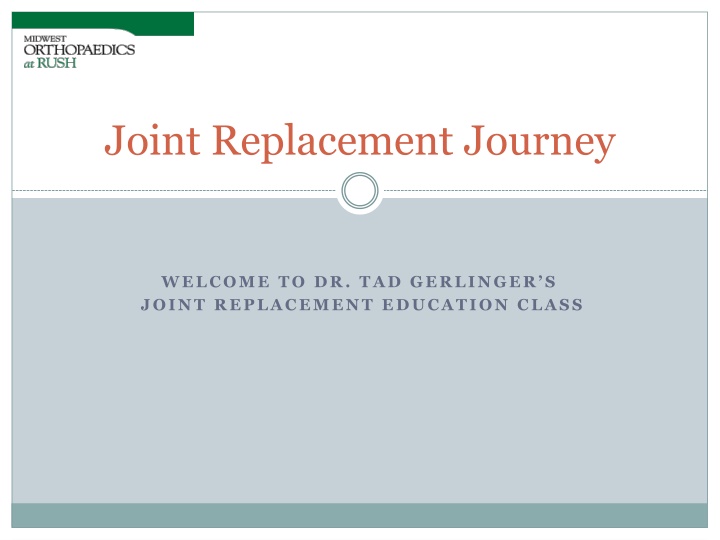 joint replacement journey n.w