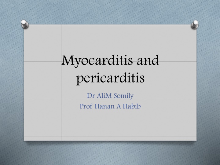 myocarditis and pericarditis n.w