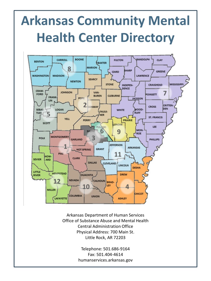 Arkansas Community Mental Health Center Directory