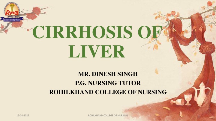 cirrhosis of liver n.w