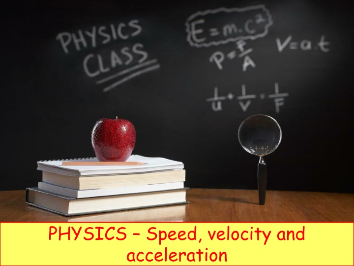 physics speed velocity and acceleration n.w