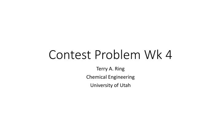 contest problem wk 4 n.w