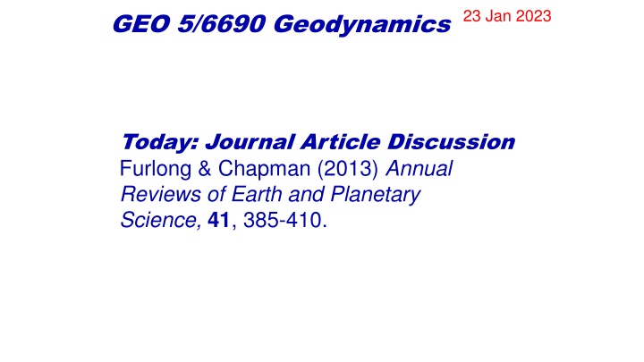 geo 5 6690 geodynamics n.w