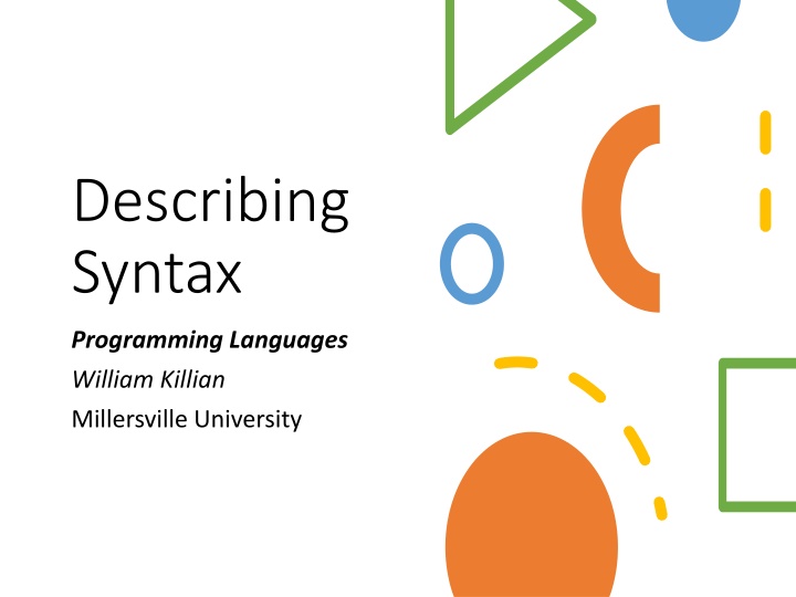 describing syntax n.w