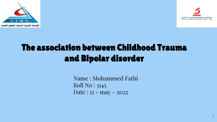 the association between childhood trauma n.w