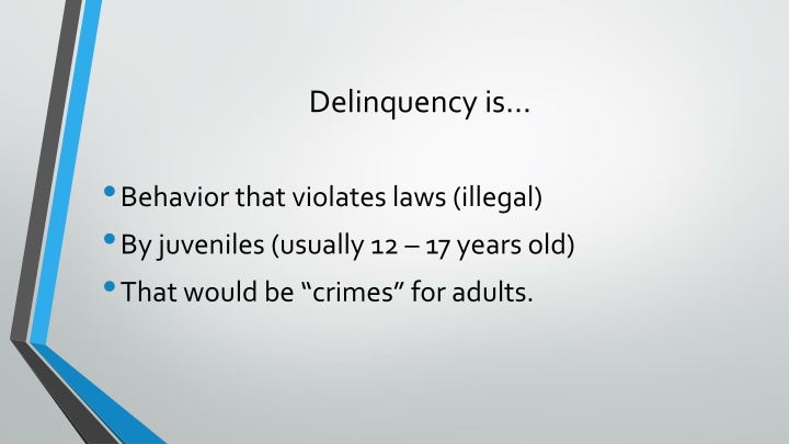 delinquency is n.w