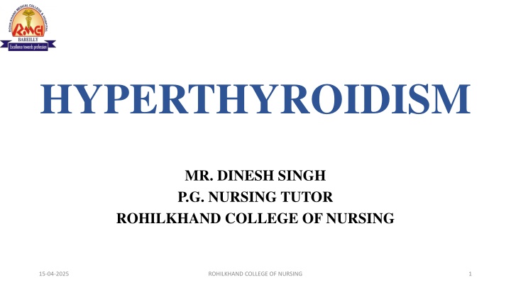 hyperthyroidism n.w