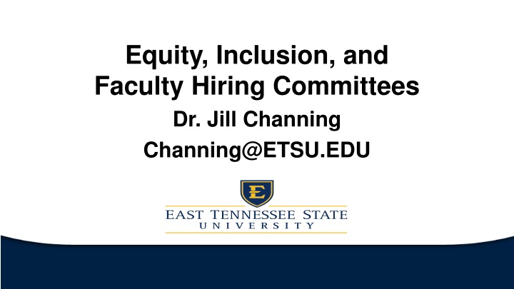 equity inclusion and faculty hiring committees n.w