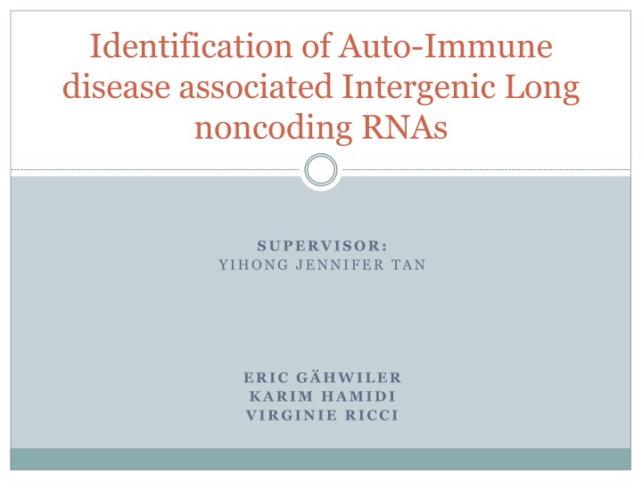 identification of auto immune disease associated n.w