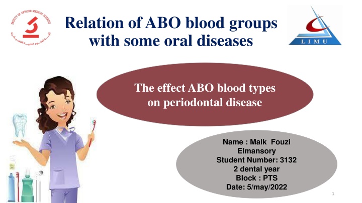 relation of abo blood groups with some oral n.w