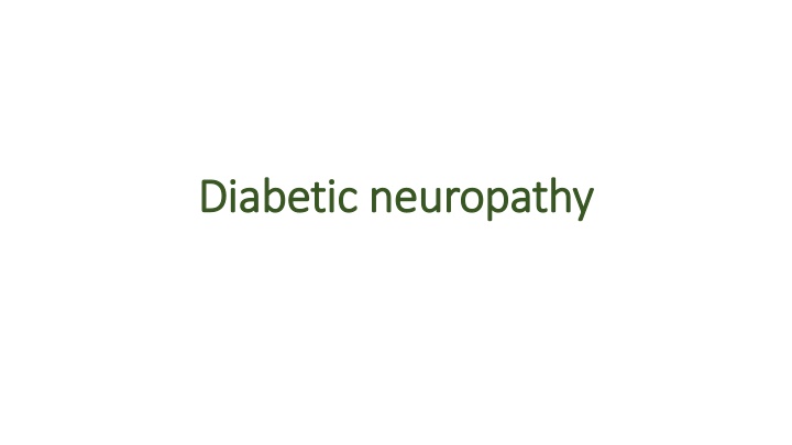 diabetic neuropathy diabetic neuropathy n.w