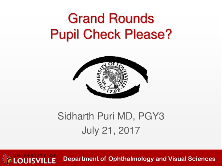 grand rounds pupil check please n.w