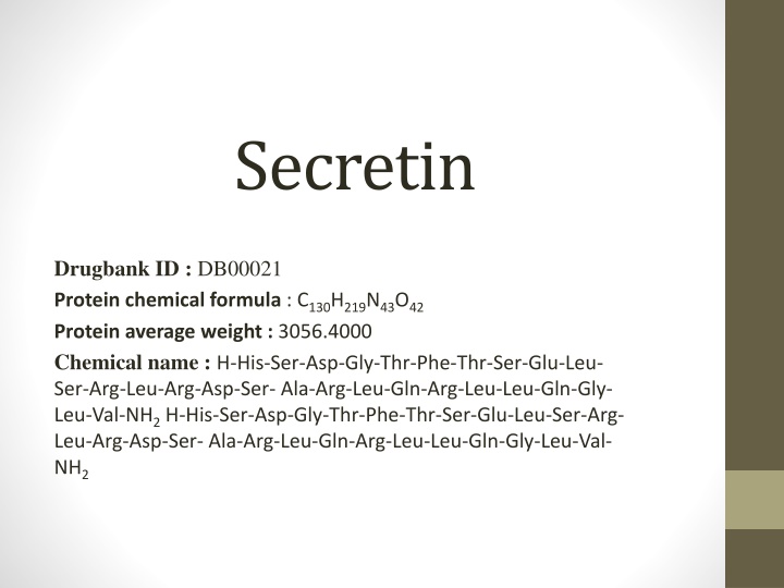 secretin n.w