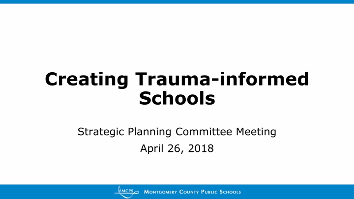creating trauma informed schools n.w