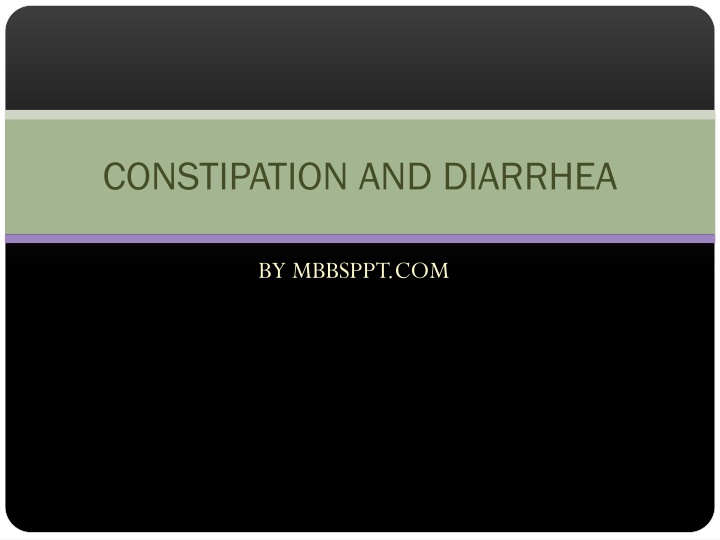 constipation and diarrhea n.w