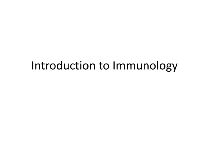 introduction to immunology n.w