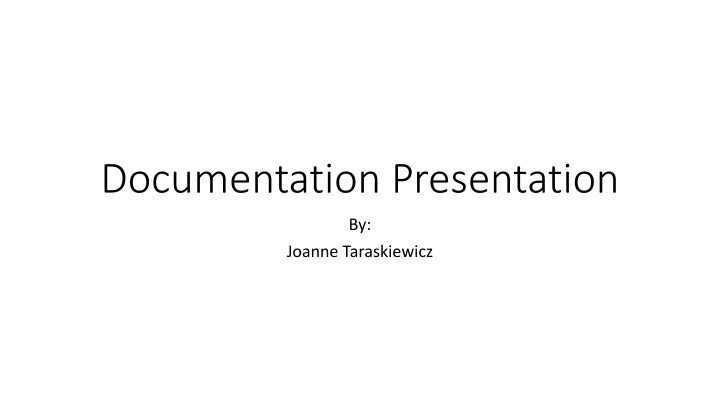 documentation presentation n.w